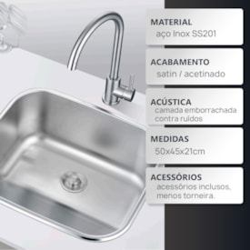 Tanque Monobloco EspaçoKB com acessorios santin acetinado 2