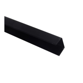 Tapa canal estreito Rollfor 203 preto 15 x 3000 mm