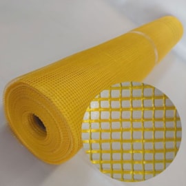 Tela fibra de vidro base coat Tegape amarela 1m x 50m Tela fibra de vidro base coat Tegape amarela 1m x 50m