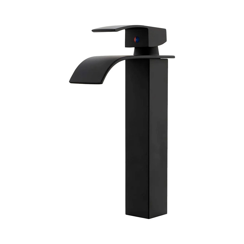 Torneira Banheiro bica alta EspaçoKB Ke-7124-B monocomando preto