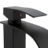 Torneira Banheiro bica alta EspaçoKB Ke-7124-B monocomando preto