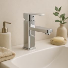 Torneira Banheiro bica baixa EspaçoKB Ke-2004-1 monocomando cromado 2