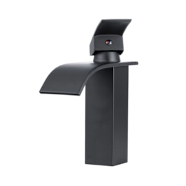 Torneira Banheiro bica baixa EspaçoKB Ke-7123-B monocomando preto