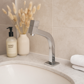 Torneira Banheiro bica baixa EspaçoKB Ke-803 cromado 2