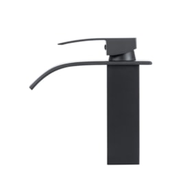 Torneira bica baixa EspaçoKB Ke-7123-B monocomando preto