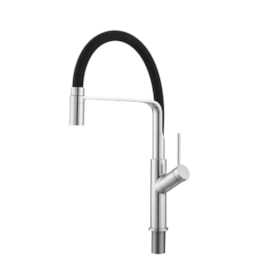 Torneira Cozinha bica alta EspaçoKB Ke-6879 monocomando preto
