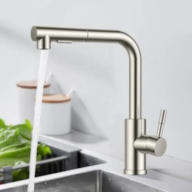 Torneira Cozinha EspaçoKB Ke-6883-Bn monocomando níquel escovado 2